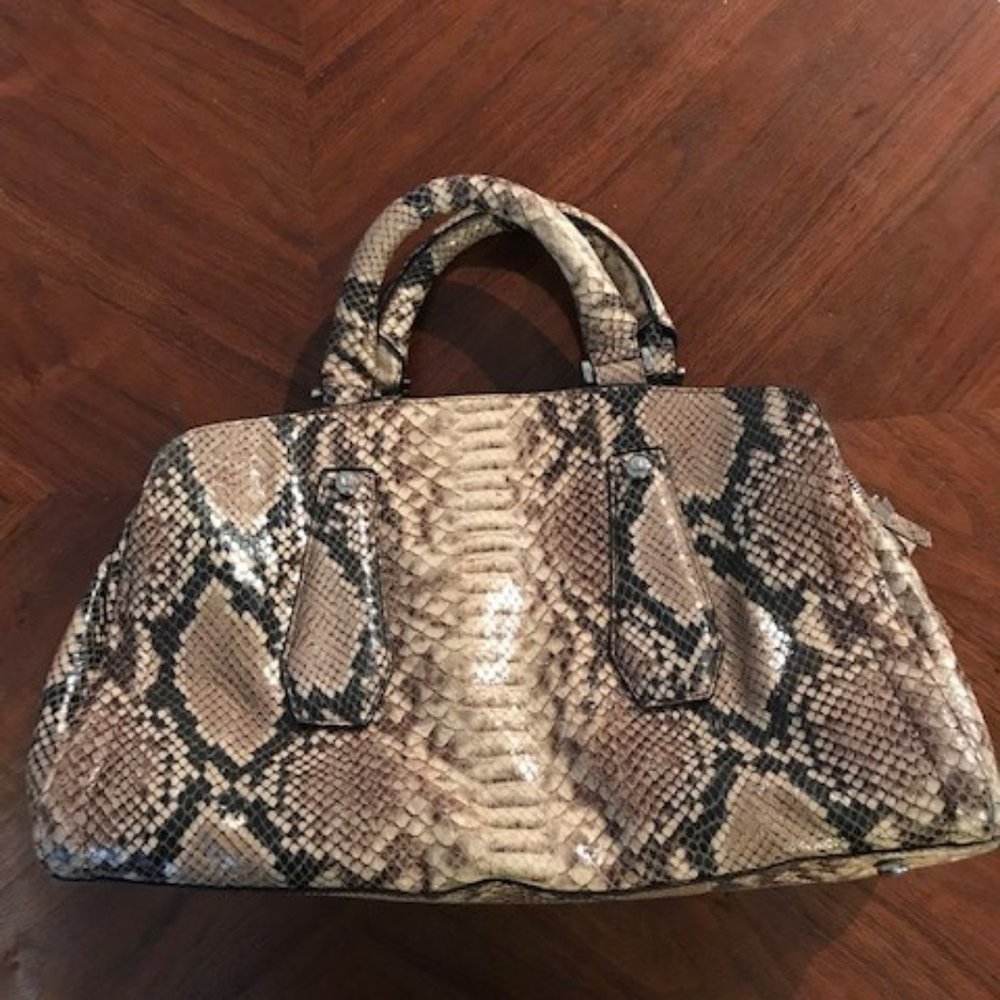 Henri Bendel snake embossed leather purse